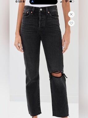 Levi’s Wedgie Straight Jeans in After Sunset Size 30 NWT